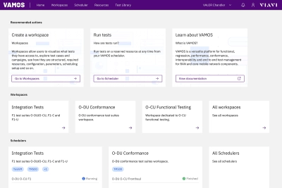 VIAVI Automation Management and Orchestration System (VAMOS)